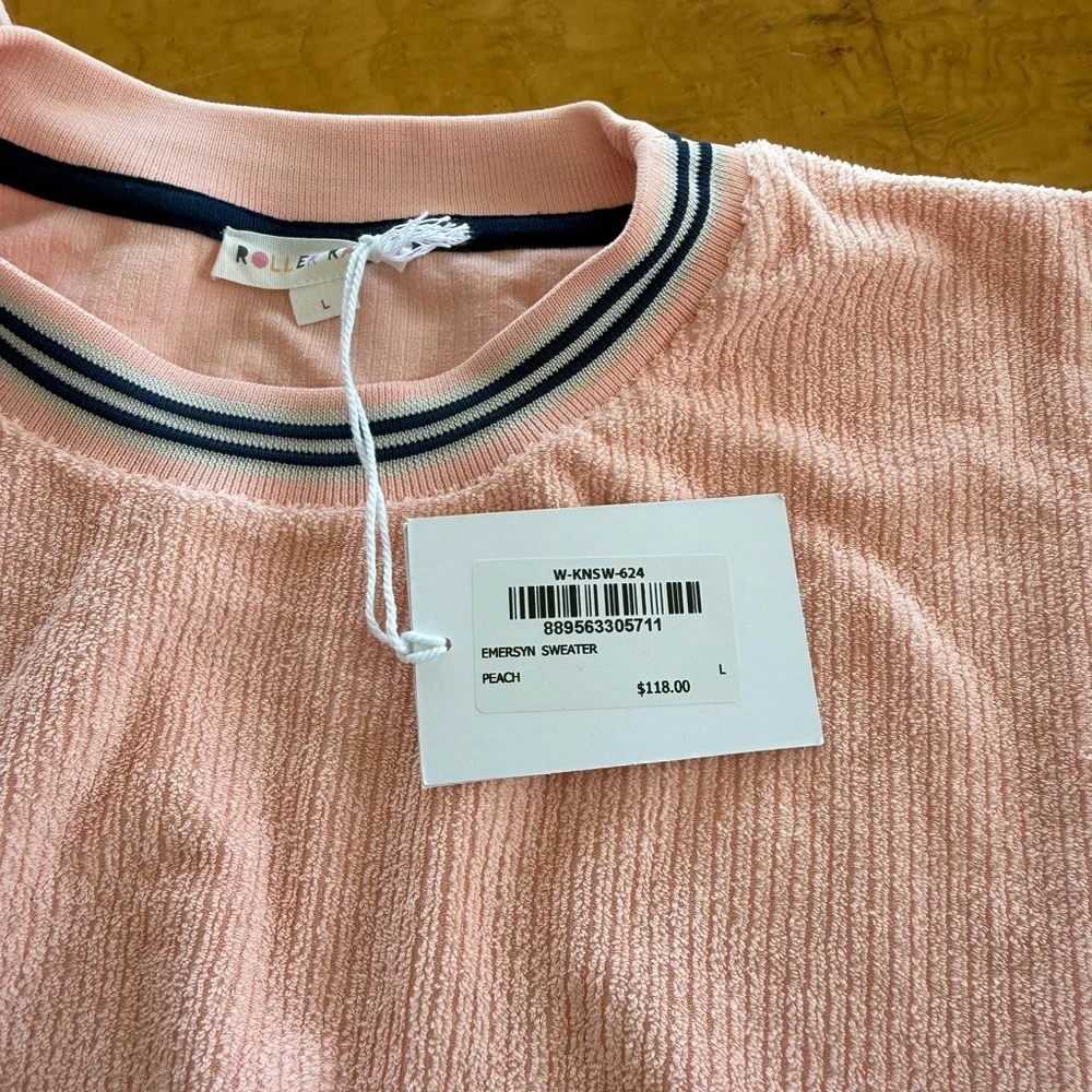 Roller Rabbit Peach Emersyn Sweatshirt & Maja Sweatpants Set Sz Large - Picture 3 of 12